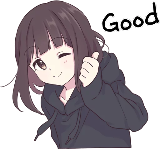 👍 Стикер «Menhera-chan. ENG» для Telegram