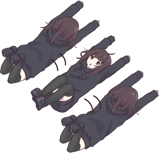 🙃 Стикер «Menhera-chan. ENG» для Telegram