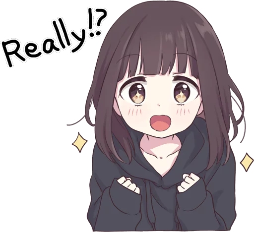 🤩 Стикер «Menhera-chan. ENG» для Telegram