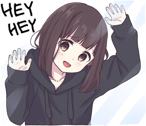 😀 Стикер «Menhera-chan. ENG» для Telegram