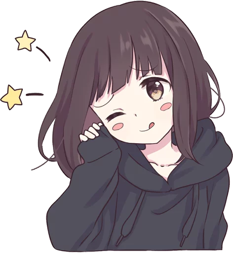 😋 Стикер «Menhera-chan. ENG» для Telegram