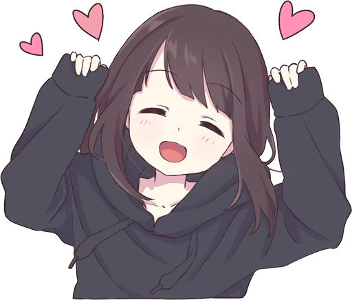 ☺️ Стикер «Menhera-chan. ENG» для Telegram