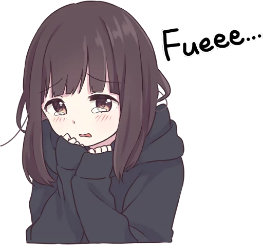 😰 Стикер «Menhera-chan. ENG» для Telegram