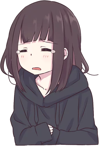 🤤 Стикер «Menhera-chan. ENG» для Telegram