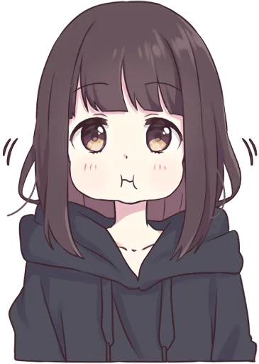 🤤 Стикер «Menhera-chan. ENG» для Telegram