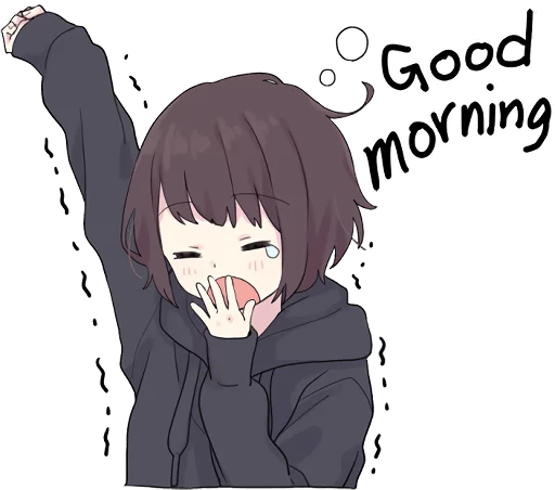 😴 Стикер «Menhera little girl. ENG» для Telegram