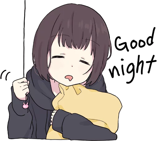 😴 Стикер «Menhera little girl. ENG» для Telegram