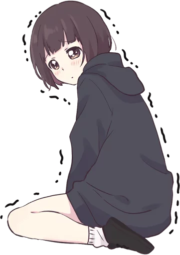 😳 Стикер «Menhera little girl. ENG» для Telegram