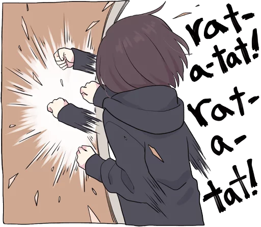 ✊ Стикер «Menhera little girl. ENG» для Telegram