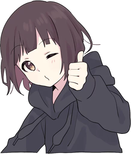 👍 Стикер «Menhera little girl. ENG» для Telegram