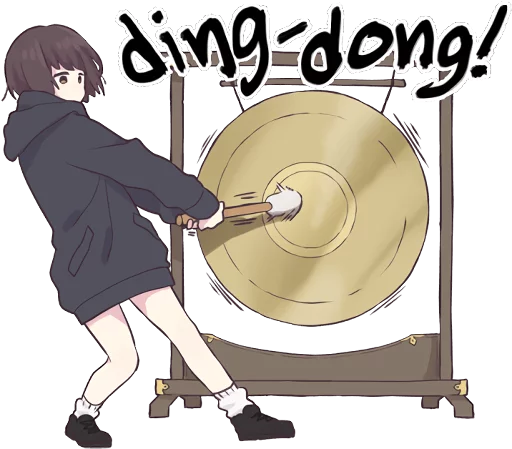 🔨 Стикер «Menhera little girl. ENG» для Telegram