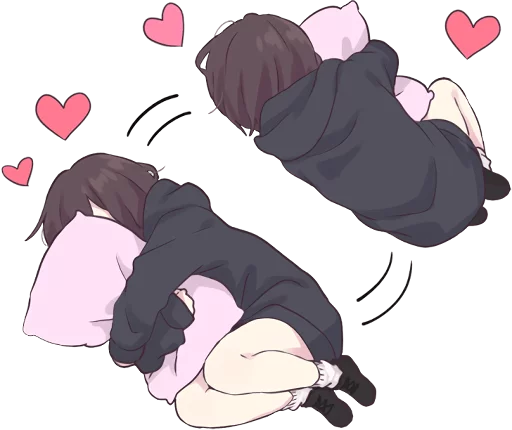 ❤️ Стикер «Menhera little girl. ENG» для Telegram