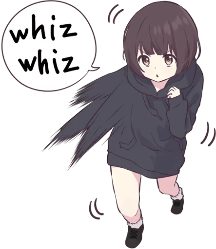 🤛 Стикер «Menhera little girl. ENG» для Telegram
