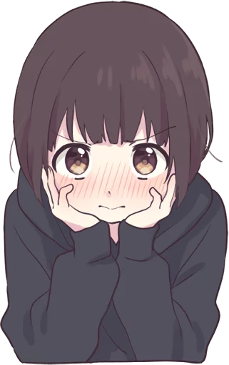 😳 Стикер «Menhera little girl. ENG» для Telegram