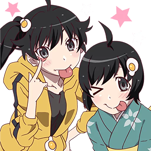 😜 Стикер «Monogatari Series» для Telegram