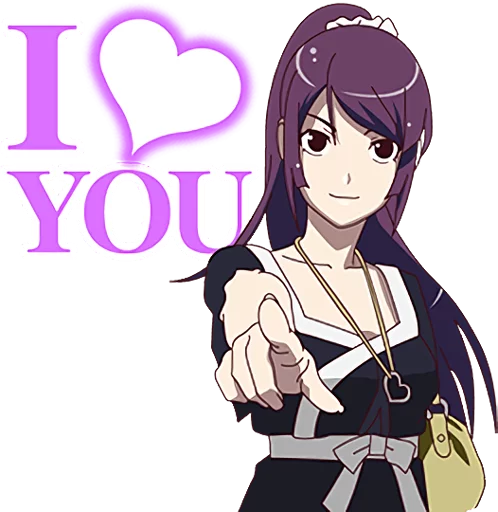 ❤ Стикер «Monogatari Series» для Telegram
