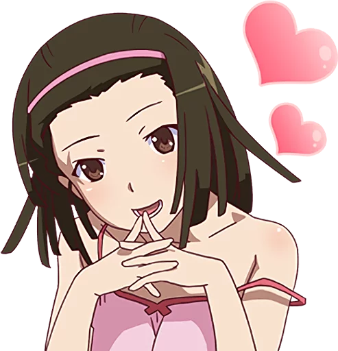 ❤ Стикер «Monogatari Series» для Telegram