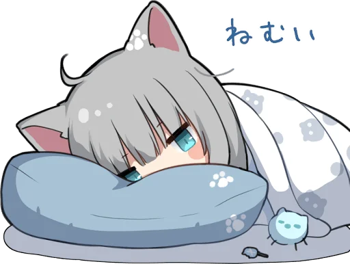 😪 Стикер «nachonekodayo» для Telegram