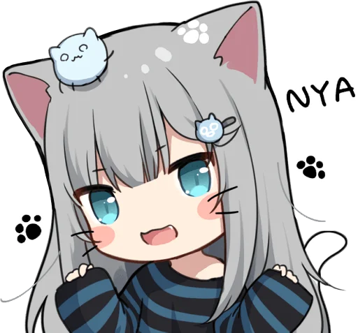 😏 Стикер «nachonekodayo» для Telegram
