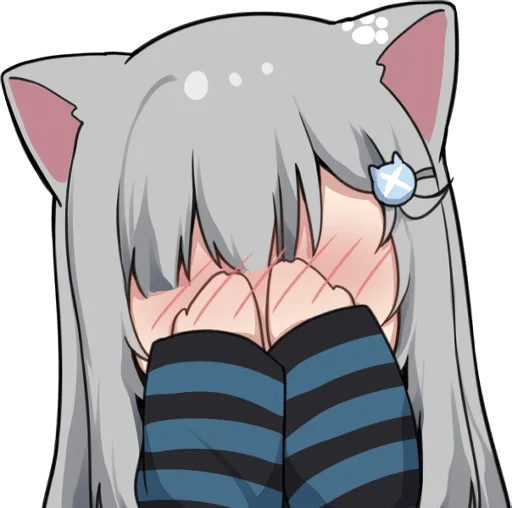 🙈 Стикер «nachonekodayo» для Telegram