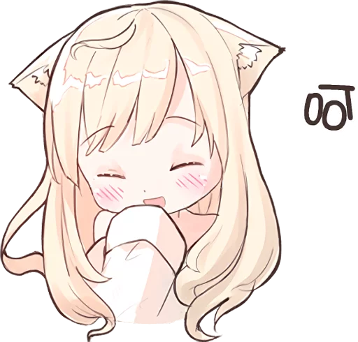Стикерпак NEKOMIMI MiA для Telegram