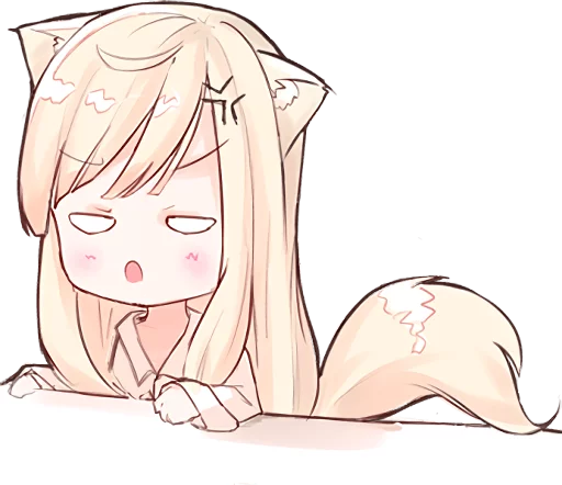 💢 Стикер «NEKOMIMI MiA» для Telegram