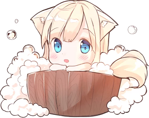 🛀 Стикер «NEKOMIMI MiA» для Telegram