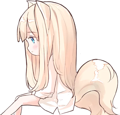 😔 Стикер «NEKOMIMI MiA» для Telegram