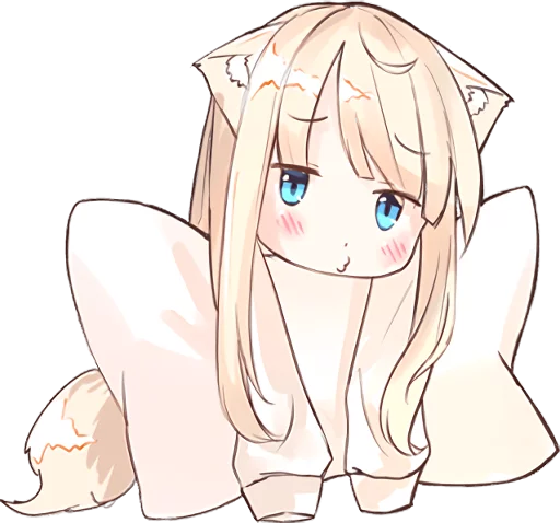 😗 Стикер «NEKOMIMI MiA» для Telegram