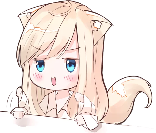 😛 Стикер «NEKOMIMI MiA» для Telegram