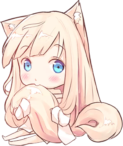 ☺️ Стикер «NEKOMIMI MiA» для Telegram
