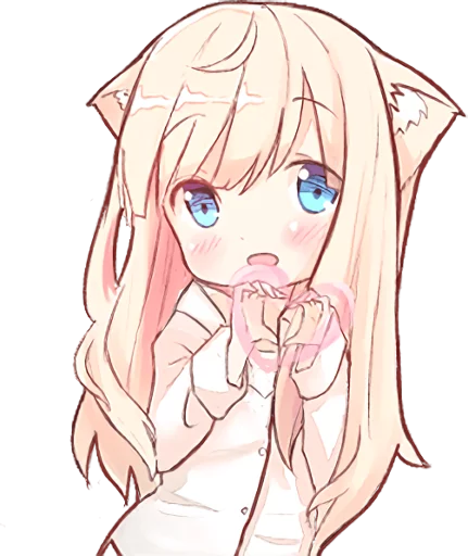 😘 Стикер «NEKOMIMI MiA» для Telegram