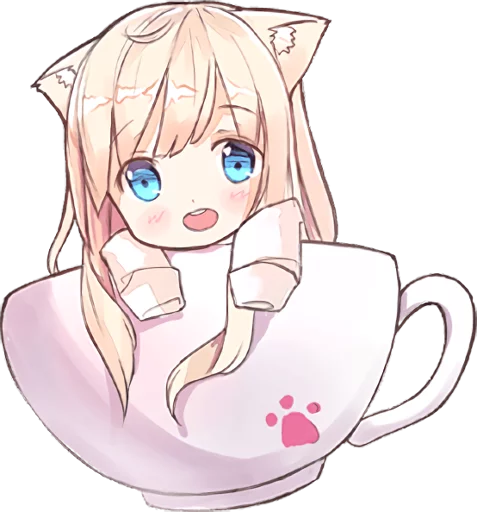 🙂 Стикер «NEKOMIMI MiA» для Telegram