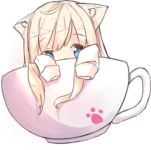 👀 Стикер «NEKOMIMI MiA» для Telegram