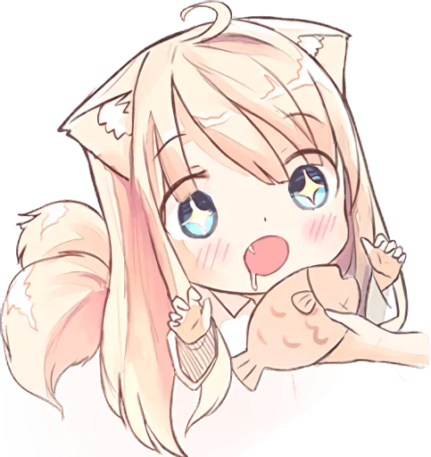 🐠 Стикер «NEKOMIMI MiA» для Telegram