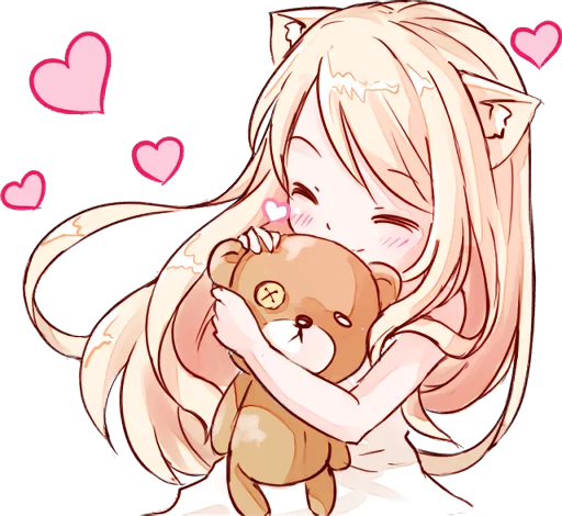 😘 Стикер «NEKOMIMI MiA» для Telegram