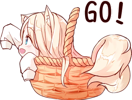 😊 Стикер «NEKOMIMI MiA» для Telegram