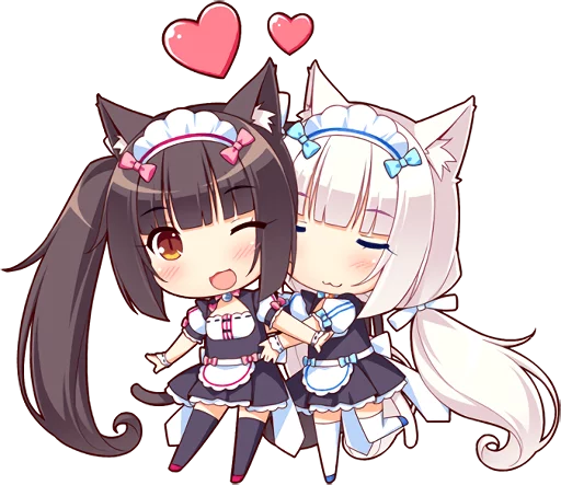 ❤ Стикер «NEKOMIMI PARADISE» для Telegram