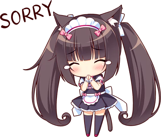 😔 Стикер «NEKOMIMI PARADISE» для Telegram