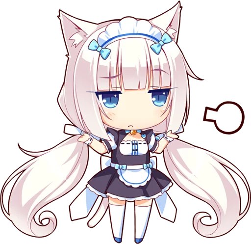 😕 Стикер «NEKOMIMI PARADISE» для Telegram