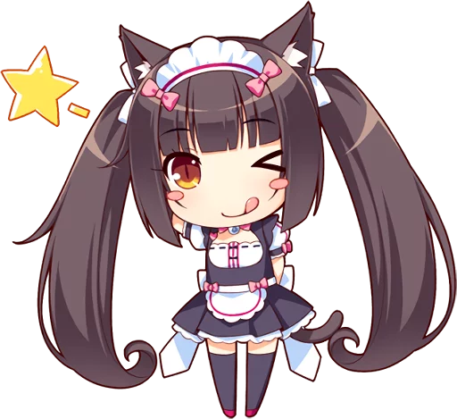 😋 Стикер «NEKOMIMI PARADISE» для Telegram