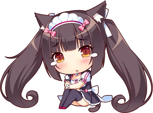 😢 Стикер «NEKOMIMI PARADISE» для Telegram