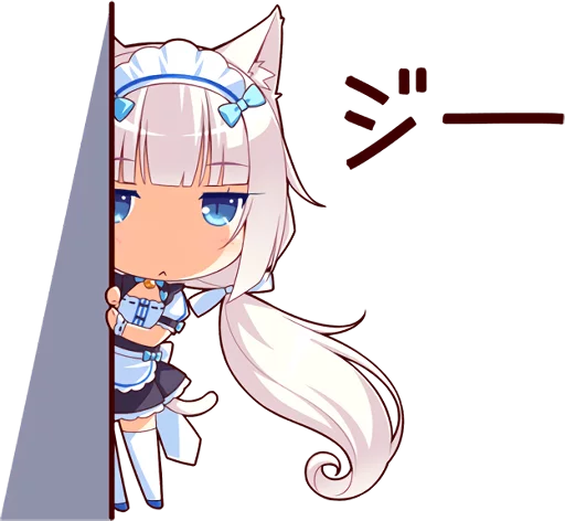 👀 Стикер «NEKOMIMI PARADISE» для Telegram