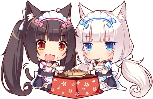 🐟 Стикер «NEKOMIMI PARADISE» для Telegram