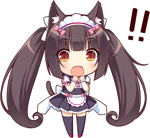 😧 Стикер «NEKOMIMI PARADISE» для Telegram