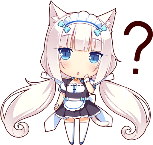 🤔 Стикер «NEKOMIMI PARADISE» для Telegram