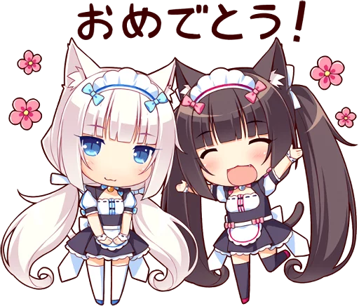😘 Стикер «NEKOMIMI PARADISE» для Telegram
