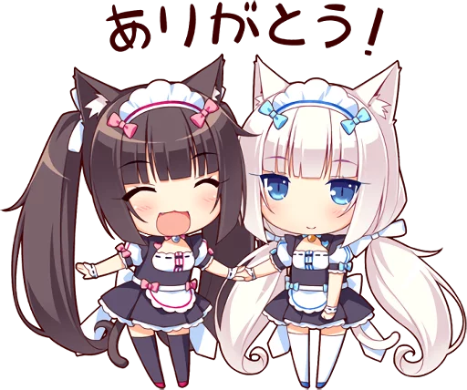 😚 Стикер «NEKOMIMI PARADISE» для Telegram