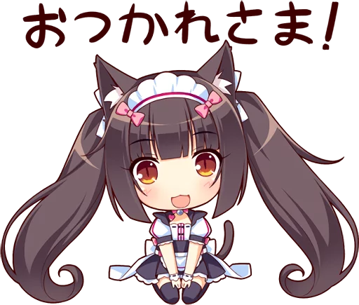 😘 Стикер «NEKOMIMI PARADISE» для Telegram