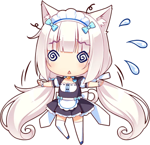 😣 Стикер «NEKOMIMI PARADISE» для Telegram